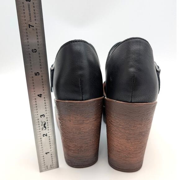 B.O.C By Born Alyson Wedge Pump Women's Ankle Strap Black Size US8M EU38.5 - Picture 4 of 10